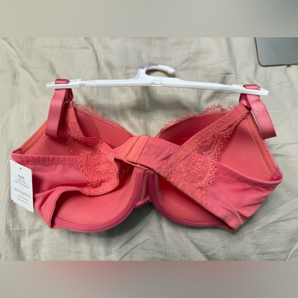 NWT Auden Women’s Pink Demi Coverage Bra - Size 38DD - Picture 3 of 8